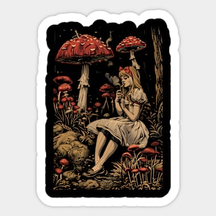 Relaxing in the Mushroom Forest 1 Sticker